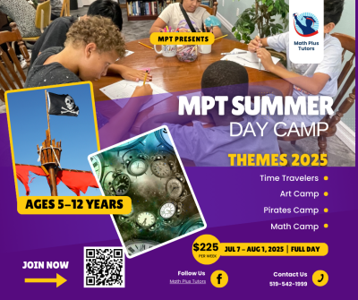 Summer Day camp 2025 poster with themes and registration info